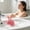 Pink, variant on Food Grade Silicone Facial Cleansing Brush, Soft Zoned Bristle Massage Tool, Portable Waterproof Face Scrubber, Gentle Cleaner for Deep Pore Cleansing, Oil Removal for Home,Daily Skin Care