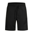 thumbnail image 4 of Men's Sweat Shorts Straight Leg Breathable Beach Pants Elastic Waist Casual Athletic Jogger Shorts, 4 of 6