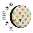 thumbnail image 5 of Balery Heart Polka Dottire Cover Waterproof Dust-Proof, Universal Spare Wheel Tire Cover For Trailer, Rv, Suv Truck And Vehicle Camper Accessories-15 Inch, 5 of 9