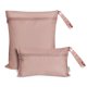 thumbnail image 1 of haakaa Bolsas húmedas impermeables para bebé, bolsas húmedas secas para bolsa de pañales, viajes, traje de baño, playa, piscina, piezas de bomba, cochecito, guardería, yoga, rubor, paquete de 2, 1 of 5