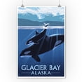 thumbnail image 2 of Glacier Bay, Alaska, Orca and Calf (9x12 Wall Art Print, Home Decor), 2 of 3