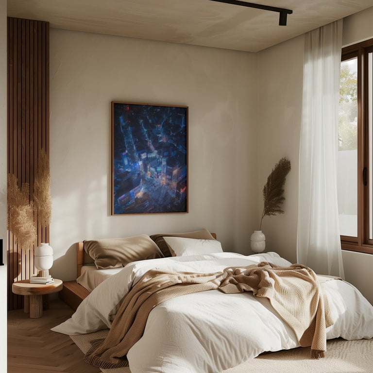 Flying Shibuya Framed Art Modern Wall Decor - Walmart.com