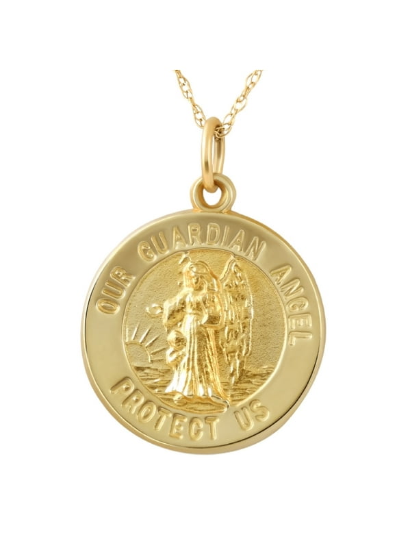 gold guardian angel pendants