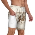 thumbnail image 3 of Balery Western Desert Cowboys1 Mens Swim Trunks Swim Shorts for Men Quick Dry Inseam Beach Shorts with Compression Liner Pocket-Medium, 3 of 9