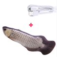 thumbnail image 2 of AMERTEER Jouet pour Chat 30 cm Poisson Simulation Jouet Chat Menthe USB Rechargeable Arrowana Argenté, 2 of 2