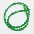 thumbnail image 2 of U8MO 5Strands Natural Round Green Dyed Malaysia Jade Bead Strands For Jewelry 4mm 15", 2 of 2