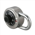 thumbnail image 4 of 3X Master Coded Lock 50mm with Round Fixed Dial Combination Padlock,3 x Combination Padlock,black & silver, 4 of 6