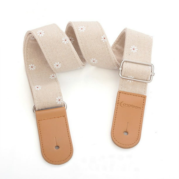 Modsætte sig uformel Jeg vil have LIKEM Adjustable Ukulele Strap Shoulder Cotton Linen Style Leather End with  Lock Pegs - Walmart.com