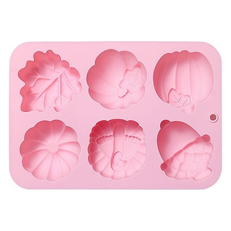 

HMPEAIIY 6 Pumpkins Leaves Turkeys Autumn Theme Silica Gel Baking Tray Complementary Food Cake Mould Dinosaur Cookie for Kids Cat Cookie Shapes Sea Cup Holders Cookie Discs Easter Vacuum Sealers