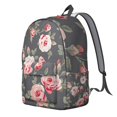 thumbnail image 2 of Flowers Print Student Backpack for School College, Large Capacity Bookbag with Laptop Compartment, Sunflower Design Everyday Campus Backpack for Commuting Travel, Unisex Gift for Adults, 2 of 5