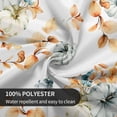 thumbnail image 3 of Fall Tablecloth Round 60 Inch Orange Maple Pumpkins Table Cloth,Stain Resistance Polyester Thanksgiving Day Harvest Table Covers for Kitchen Dining,Small Tablecloth for Party Picnic, 3 of 6
