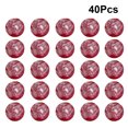 thumbnail image 3 of EeaseCA 10mm 40Ps Perles Forme Mode Perles Chaîne Perles Créatives pour Accessoires Bijoux DIY Bracelet Collier (Rouge), 3 of 7