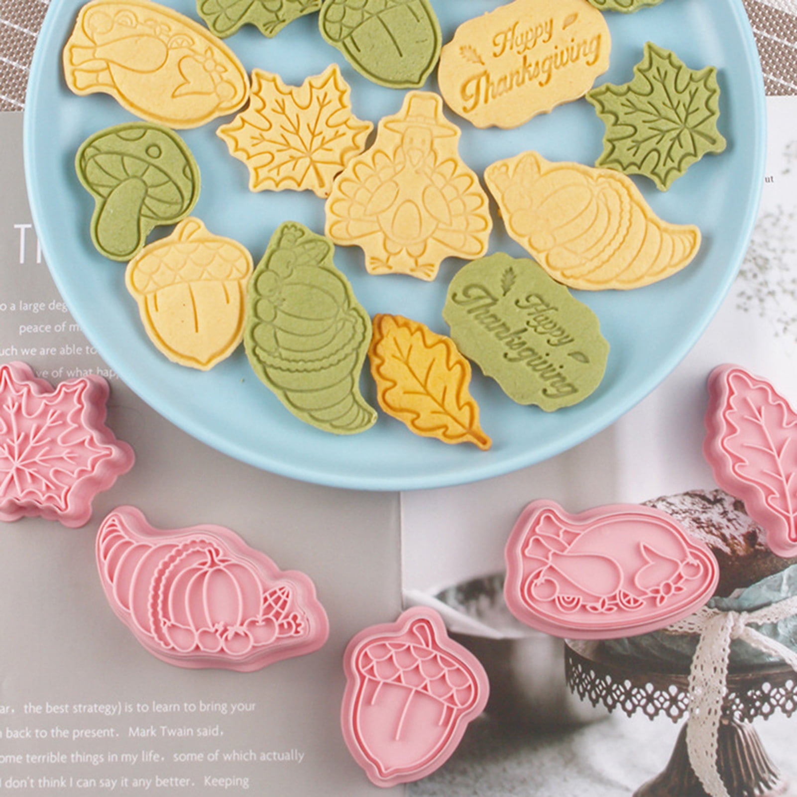 Custom Image Cake|vintage Plaque Cookie Cutter Set - 4pcs Plastic Biscuit  Molds For Cake Decorating