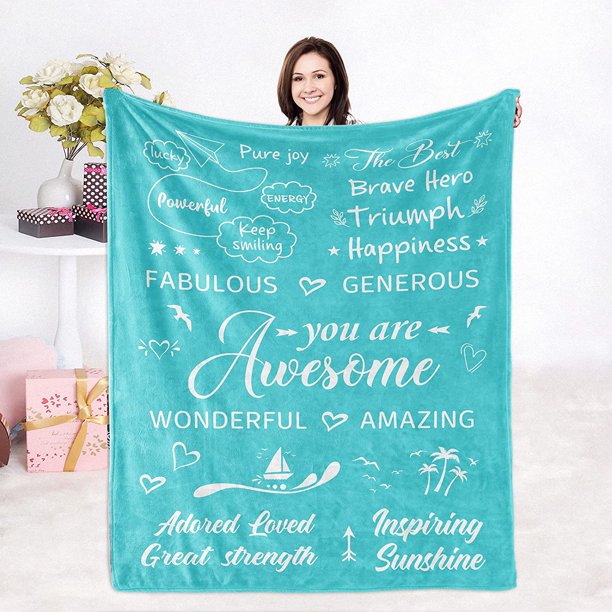 LHSHID Get Well Soon Gifts for Women Inspirational Gifts for Women Couragement Compassion Purple Throw Blanket Warm Hugs Gifts for Women Friend Mom Wife Daughter Sister Colleague 40x50in