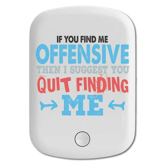 DistinctInk Magnetic Battery Pack, 5000 mAh Wireless Portable Charger with USB-C Cable, Compatible with MagSafe iPhone 14 / 13 / 12 Series - If You Find My Offensive