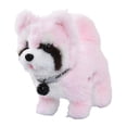 thumbnail image 1 of Juguete de peluche de perro eléctrico que camina, que habla, canta y brilla. Rosa, 1 of 9