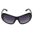 thumbnail image 2 of Southpole Women's 1098SP Embellished Wrap UV400 Protective Rectangular Fashion Sunglasses, 59mm, 2 of 6