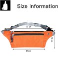 thumbnail image 2 of Riñonera pequeña, riñonera ligera y duradera, riñonera tipo mensajero impermeable, monedero, naranja, 2 of 5