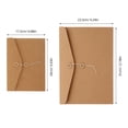 thumbnail image 2 of TABLETREANDS 10Ud Carpetas De Papel Kraft Para Oficina Con Retro Y String Para Archivos, 2 of 6
