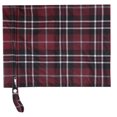 thumbnail image 2 of Bolsa de pañales portátil para bebé, bolsa de pañales de tela seca y húmeda, resistente al agua, para viajes, Yoga, gimnasio, ropa mojada, cuadros rojos, 2 of 5