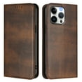 thumbnail image 2 of for iPhone 12 Pro Max Wallet Rugged Case, Premium PU Leather RFID Blocking Card Slots Kickstand Classic Full Body Protection Magnetic Function Durable Phone Cover for iPhone 12 Pro Max, Brown, 2 of 9