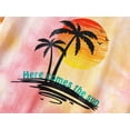 thumbnail image 5 of Beezizac Teen Girls Summer Tie-dye Palm Tree Pajama PJ Set 2-Piece Outfit Big Kid Size 16, 5 of 7
