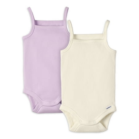 

Modern Moments by Gerber Baby Girl Sleeveless Bodysuit 2 Pack Sizes 0/3M-24M