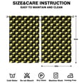 thumbnail image 2 of Nursery Curtains Boys Girls Kids Hand Drawn Lemons in Brush Print Pattern Window Drapes for Living Bedroom Playroom Room Decor Rod Pocket 42x63Inch 2 Panels, 2 of 2