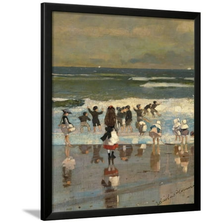 beach scene framed print