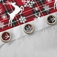 thumbnail image 4 of Homewish Xmas Snowflake Deer Curtains Pack of 2 (42x84 Each) for Kids Boys Girls,Geometric Plaid Grid Curtains Blackout,Merry Christmas Bedroom Curtains,Breathable Home Decor, 4 of 6
