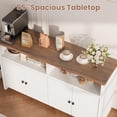 thumbnail image 2 of Buffet Sideboard Cabinet with Storage, 55inch Large Farmhouse Kitchen Storage Cabinet with 4 Doors and Adjustable Shelves, for Kitchen, Dining Room, Living Room, 2 of 8