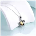thumbnail image 2 of Collar Oso Perezoso Corazón High Monaco FashColl MXLCV-004 4 Pzs Gris/Dorado, 2 of 2