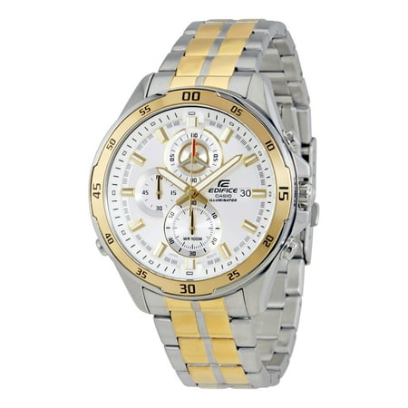 casio edifice two tone bracelet watch