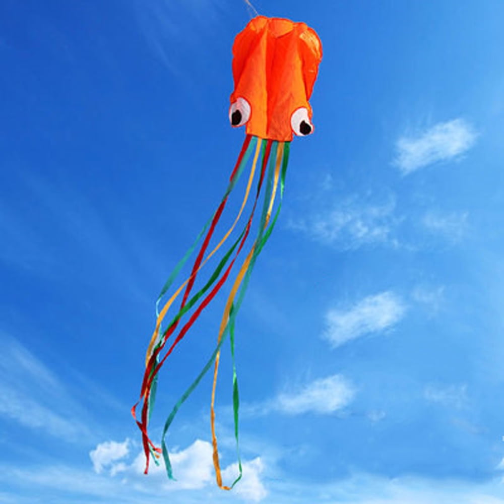 Flying Tool Easy To Fly Soft Kite Large Octopus Long Tail Kite Flying
