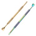 thumbnail image 3 of 2pcs Dual Sided Cuticle Pushers Stainless Steel Cuticle Remover for Fingernail Toenail, 3 of 8