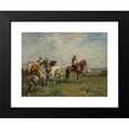 thumbnail image 2 of Henri Émilien Rousseau 14x11 Black Modern Framed Museum Art Print Titled - Arab Riders (1919), 2 of 5