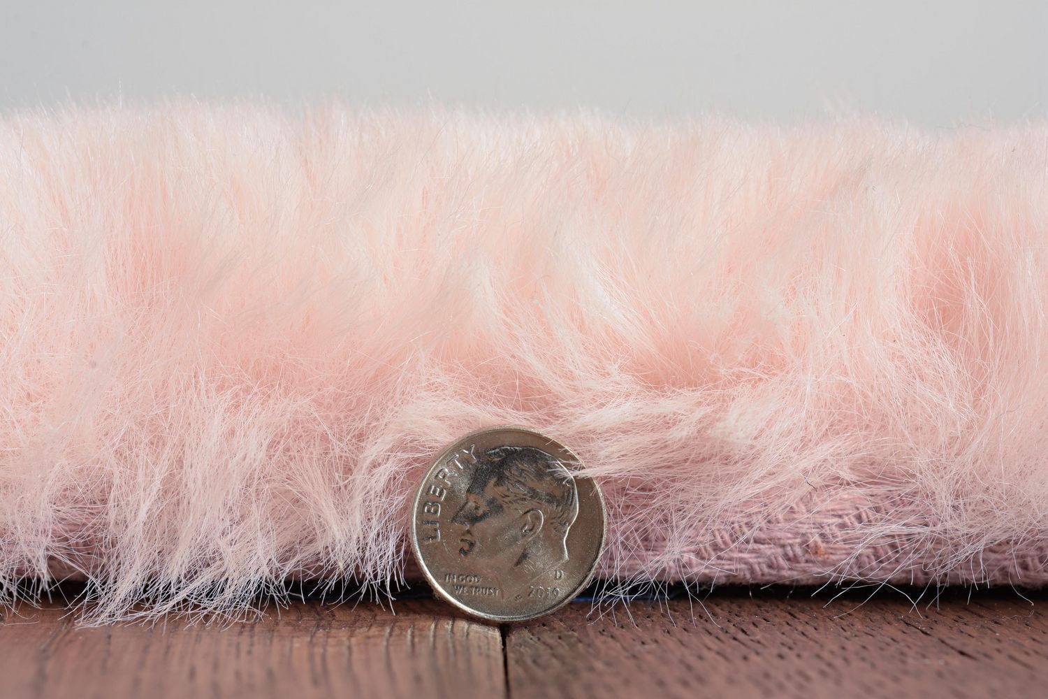 Maven Faux Rabbit Pink 8 ft. x 10 ft. Area Rug