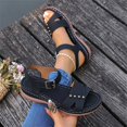 thumbnail image 4 of Willtoo Flat Sandals for Women Dressy: Comfortable Flats Sandals Women Open Toe Ankle Strap Walking Shoes Summer, 4 of 6