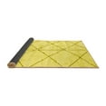 thumbnail image 2 of Ahgly Company Indoor Square Solid Yellow Modern Area Rugs, 3' Square, 2 of 4