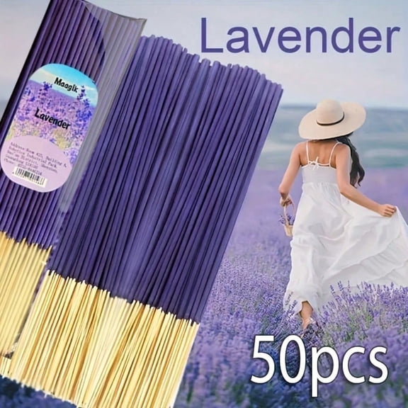 50pcs Lavender Incense Stick Natural agarbatti in Medium Fragrance for Daily uses in Many Stick