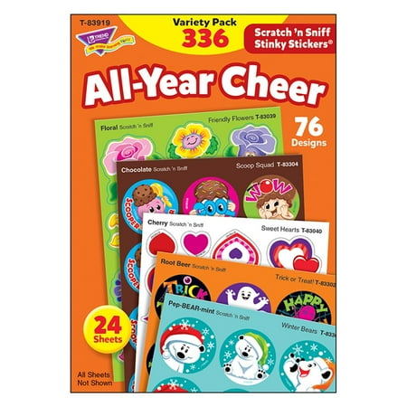 UPC: 0078628839197 | All Year Cheer Stinky Stickers® Variety Pack 336 Count