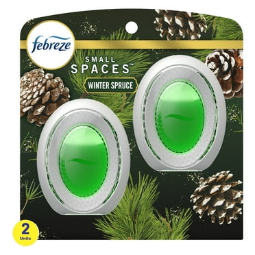 Febreze Small Spaces Holiday Air Freshener Winter Spruce Scent, .25 oz each, Pack of 2