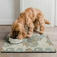 thumbnail image 2 of Colorful Dog Food Mat - Vibrant Paisley Design - Waterproof Absorbent Pet Placemat - Non-Slip Rubber Base - Boho Chic Pattern - Easy to Clean, 2 of 5