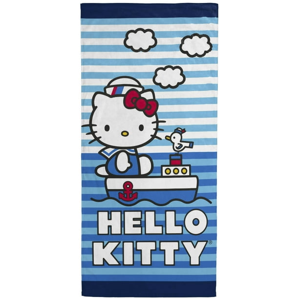 Toalla Jay Franco Hello Kitty Nautical 71x147 cm 100% algodón