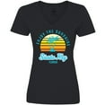thumbnail image 3 of Inktastic Summer Enjoy the Sunshine Siesta Key Florida in Blue Women's V-Neck T-Shirt, 3 of 5