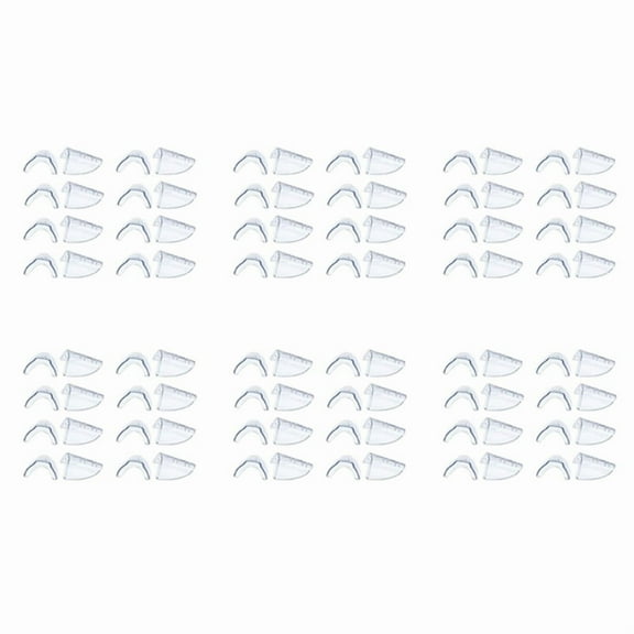 48 Pairs Safety Eye Glasses Side, Clear Side Shield for Safety Glasses- Fits Most Eyeglasses(M-L)