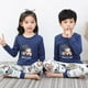 thumbnail image 3 of Pijamas para niños y niñas, camiseta cálida a rayas con pantalones, ropa de dormir para jóvenes, conjuntos de ropa de Navidad, otoño e invierno, nuevo, 3 of 4