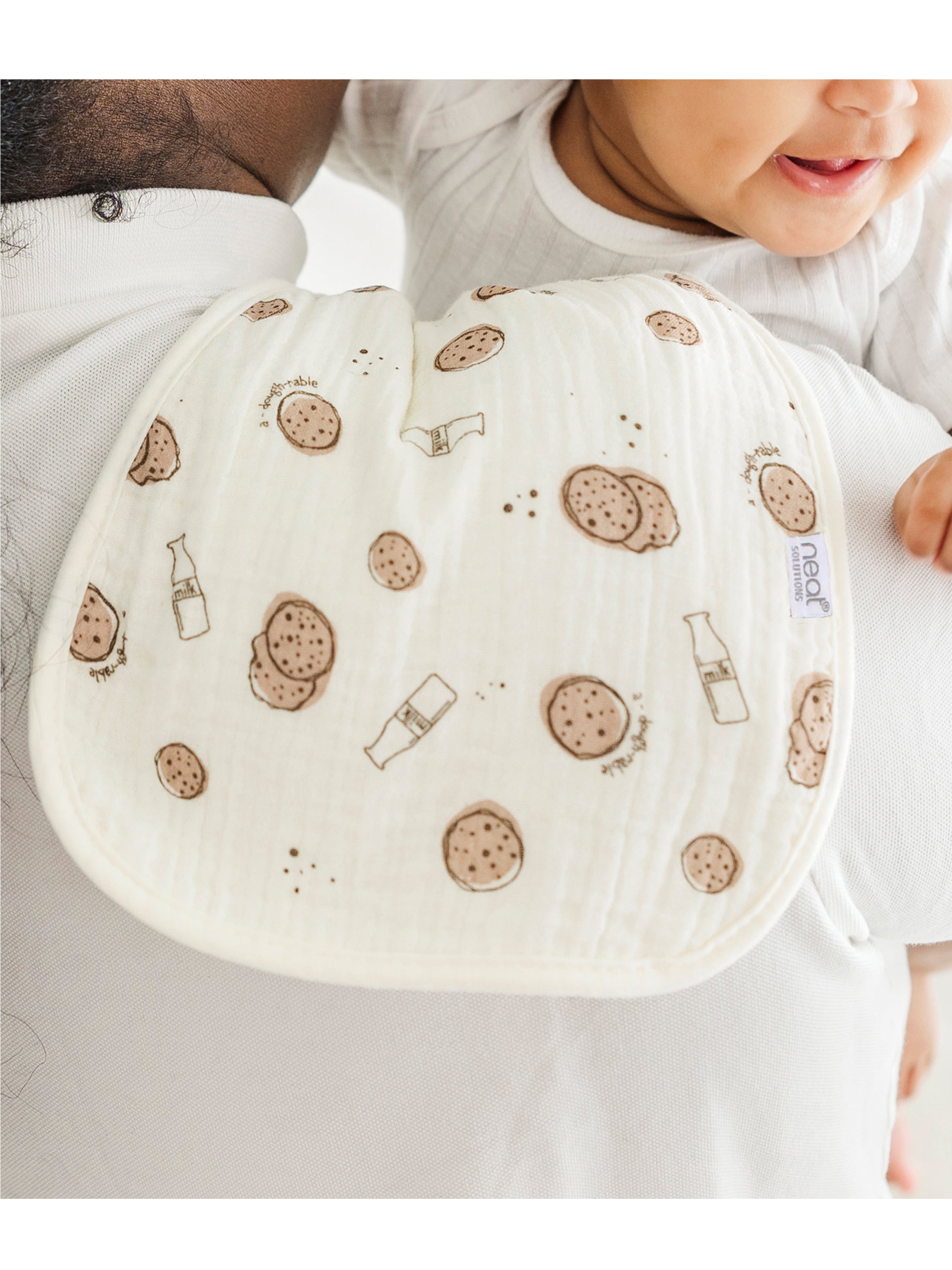 Neat Solutions 3 Pack Newborn Muslin Unisex Burp Cloths