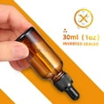 thumbnail image 4 of Garvee 48 Pack 1oz Amber Glass Eye Dropper Bottle with 3pcs Stainless Steel Funnels and Long Glass Dropper and Cleaning Brush - 30ml Leakproof Travel Bottles for Liquids Like Essential Oils, 4 of 7