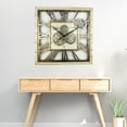 thumbnail image 5 of THE GEARS CLOCK Wall Clock with Real Moving Gears AM-LI_ 24 in Square Desert-Beige, 5 of 10